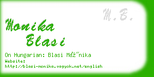 monika blasi business card